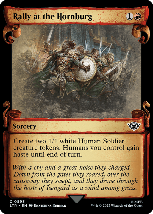 Rally at the Hornburg (LTR-593) - common: (Showcase) - Foil