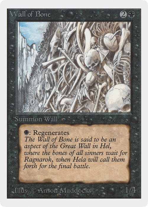Wall of Bone (2ED-133) - uncommon