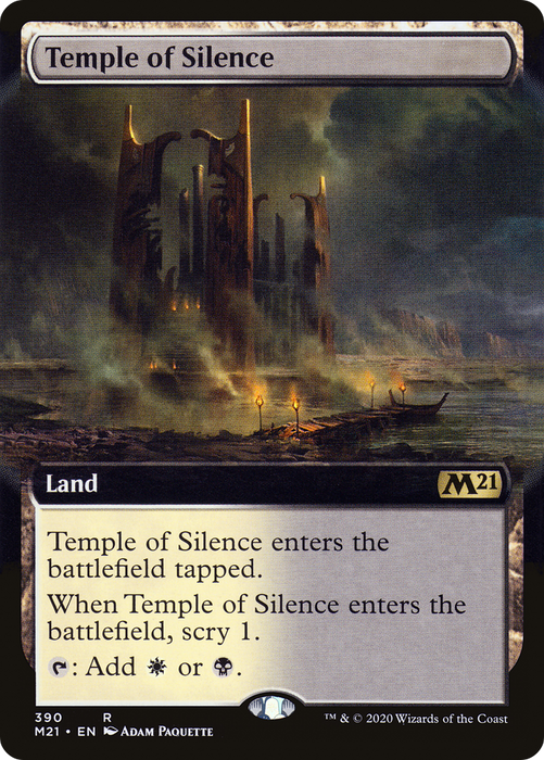 Temple of Silence (M21-390) - rare: (Extended Art) - Foil
