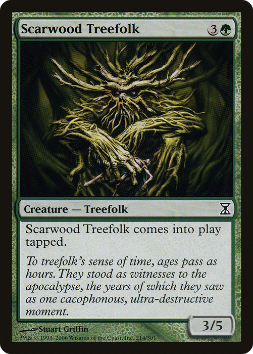 Scarwood Treefolk (TSP-214) - common - Foil