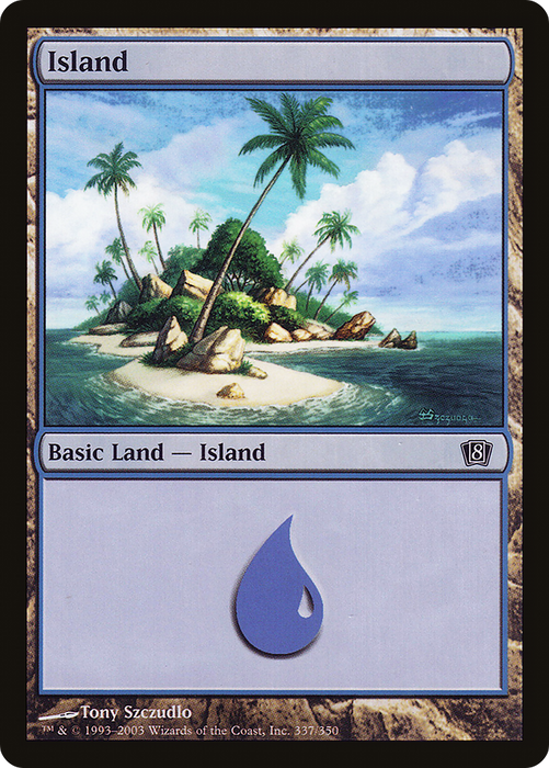 Island (8ED-337★) - common - Foil