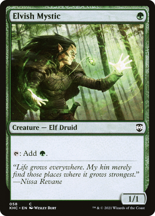 Elvish Mystic (KHC-058) - common