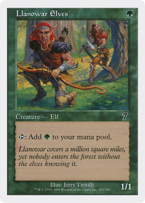 Llanowar Elves (7ED-253) - common