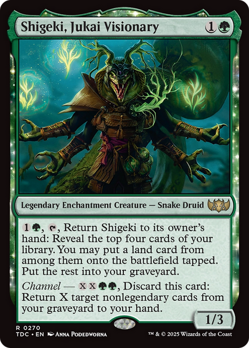 Shigeki, Jukai Visionary (TDC-270) - rare: (enchantment)