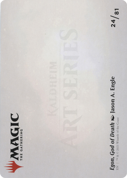 Egon, God of Death // Egon, God of Death (AKHM-024) - common (Borderless) - Foil