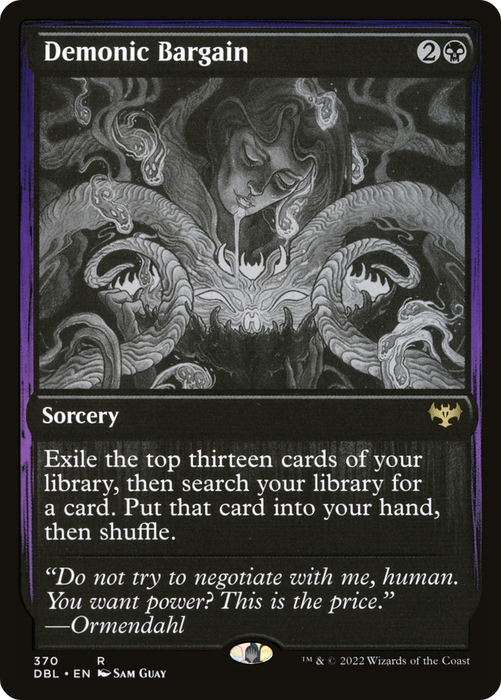 Demonic Bargain (DBL-370) - rare - Foil