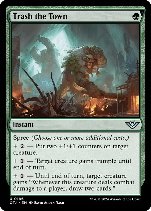 Trash the Town (OTJ-186) - uncommon: (spree) - Foil