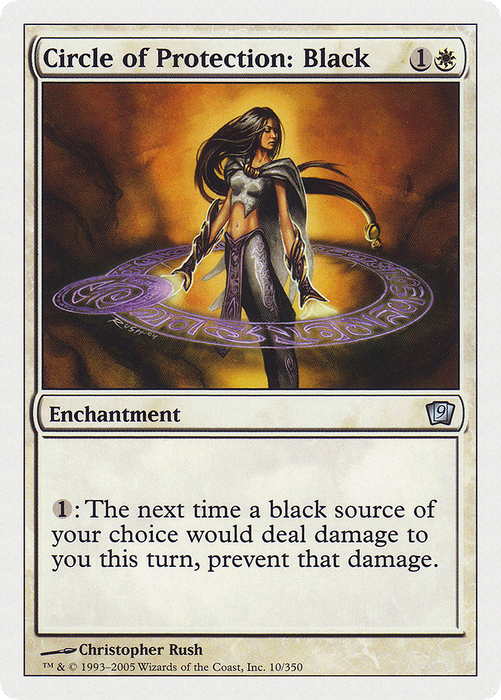 Circle of Protection: Black (9ED-010) - uncommon