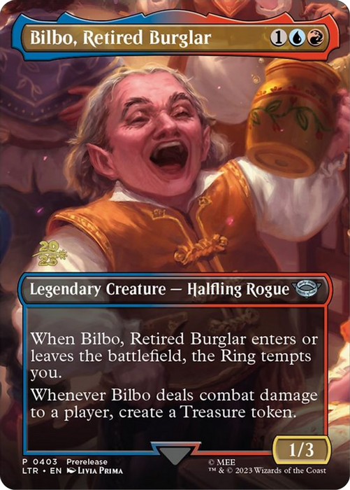 Bilbo, Retired Burglar (PRE-403S) - uncommon (Borderless) - Foil