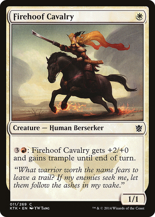 Firehoof Cavalry (KTK-011) - common - Foil