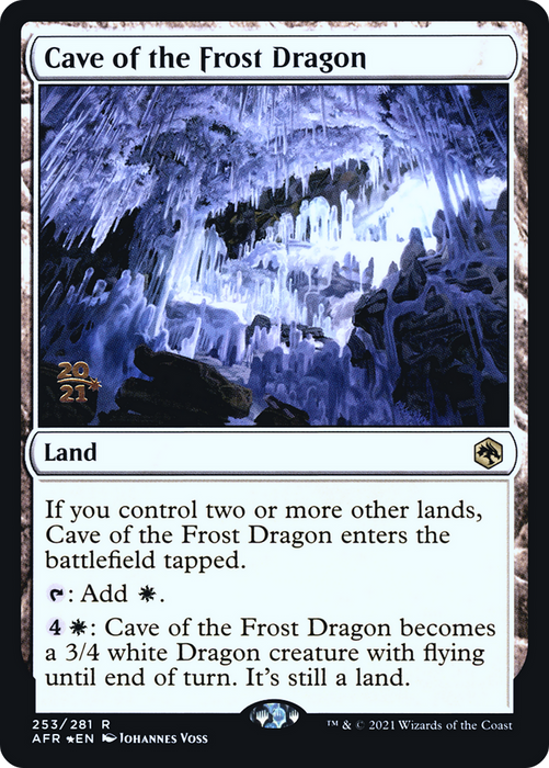 Cave of the Frost Dragon (PRE-253S) - rare - Foil