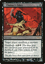 Chainer's Edict (FNM-007) - rare: (tombstone) - Foil
