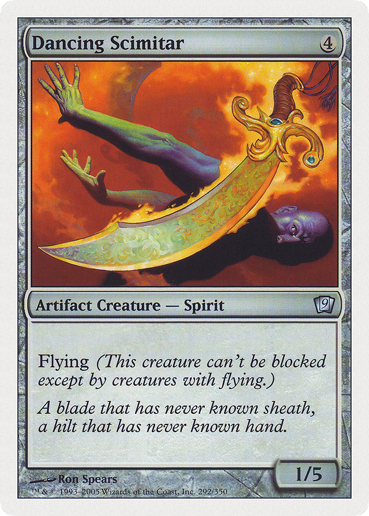 Dancing Scimitar (9ED-292) - uncommon