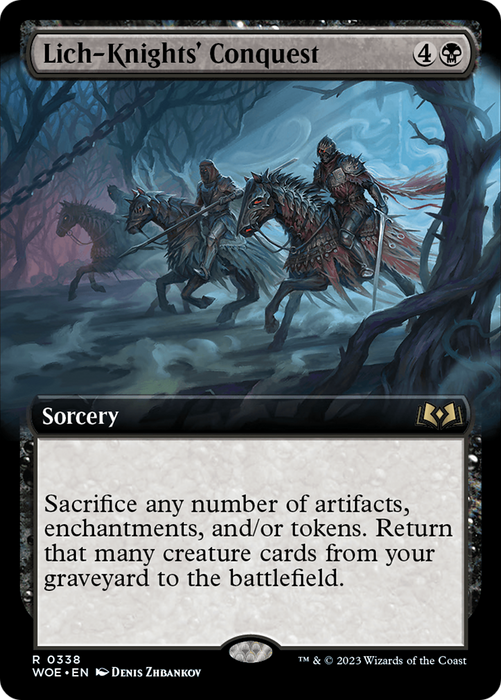 Lich-Knights' Conquest (WOE-338) - rare: (Extended Art)