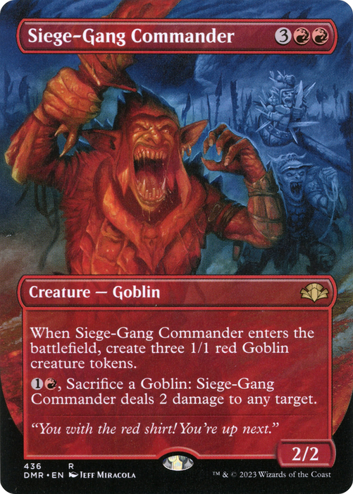 Siege-Gang Commander (DMR-436) - rare (Borderless) - Foil