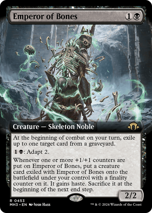 Emperor of Bones (MH3-453) - rare: (Extended Art) - Foil