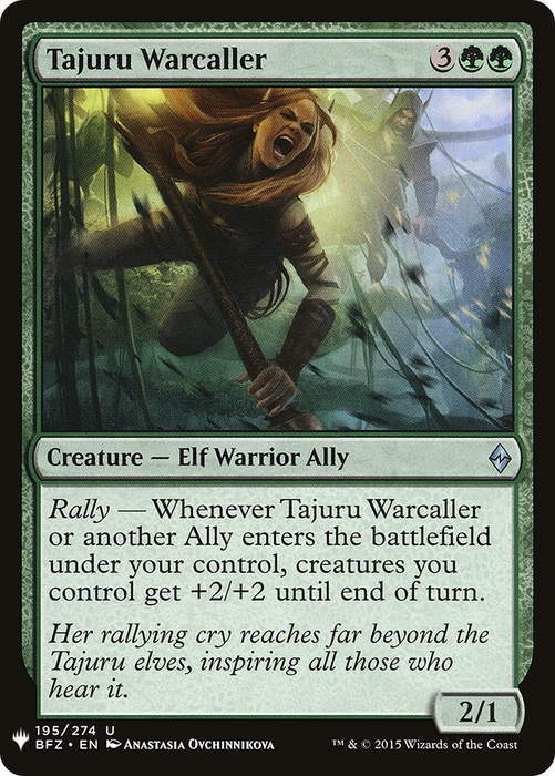 Tajuru Warcaller (LIST-BFZ-195) - uncommon