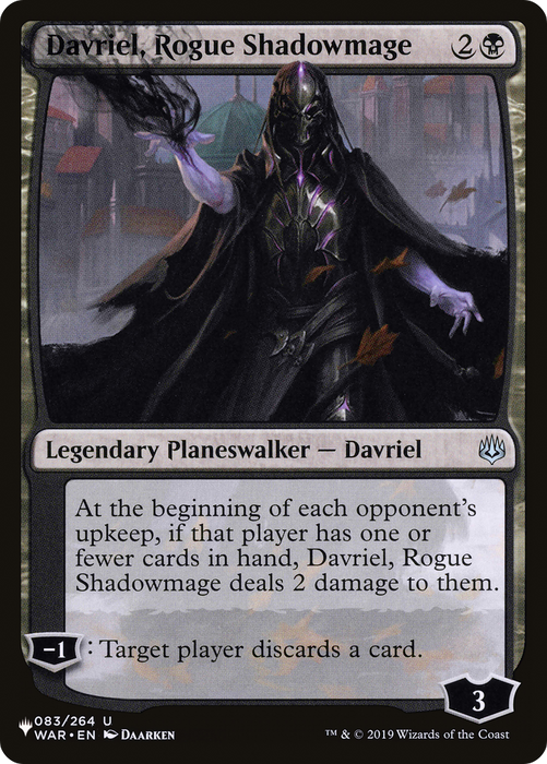 Davriel, Rogue Shadowmage (LIST-WAR-83) - uncommon