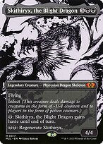 Skithiryx, the Blight Dragon (MUL-017) - mythic: (Showcase) (Borderless)