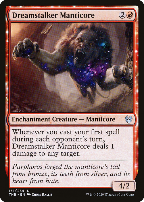 Dreamstalker Manticore (THB-131) - uncommon: (enchantment) - Foil
