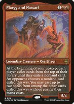 Plargg and Nassari (MAT-118) - rare - Etched Foil