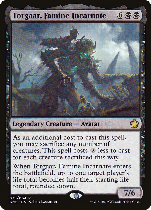 Torgaar, Famine Incarnate (GN2-035) - rare