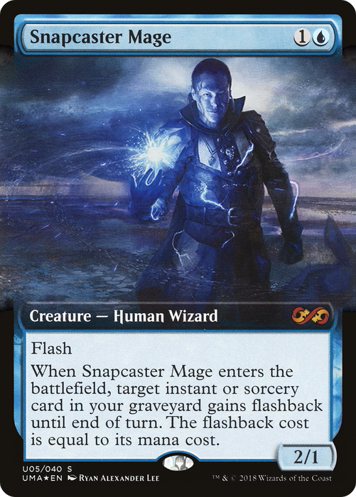 Snapcaster Mage (UMA:BT-0U5) - mythic: (Extended Art) - Foil