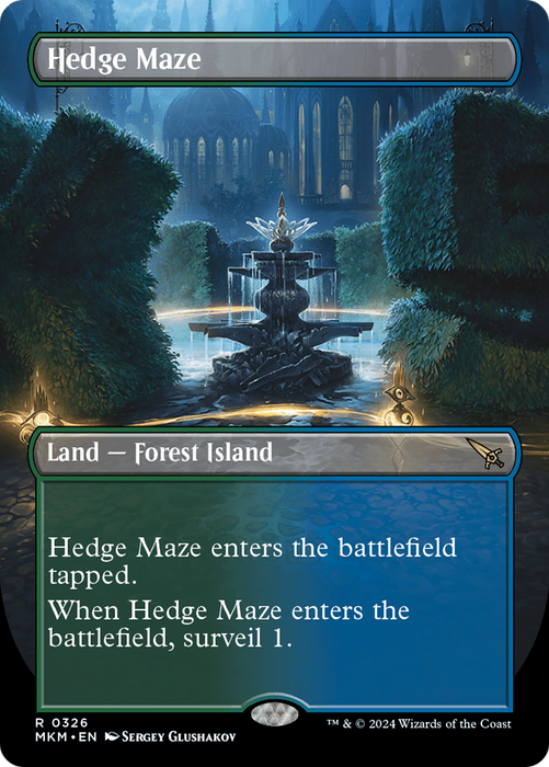 Hedge Maze (MKM-326) - rare (Borderless)