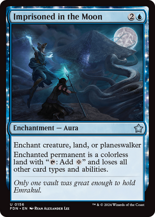 Imprisoned in the Moon (FDN-156) - uncommon - Foil