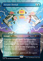 Arcane Denial (SLD-1545★) - rare (Borderless) - Foil