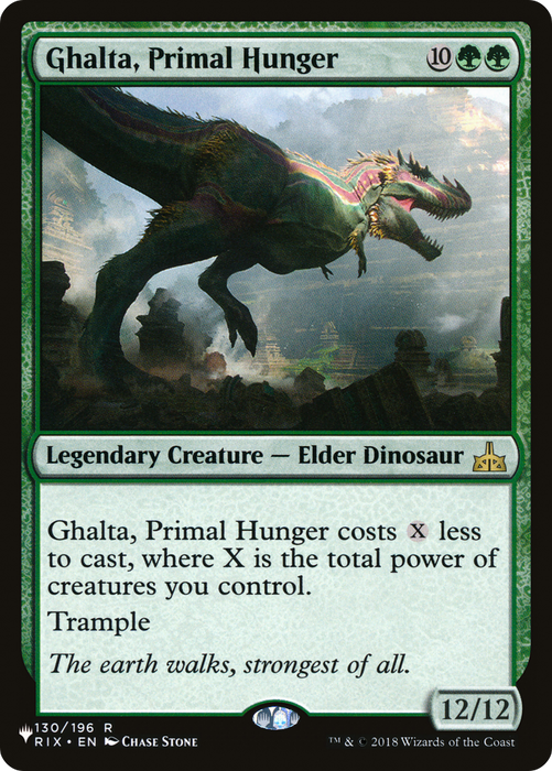 Ghalta, Primal Hunger (LIST-RIX-130) - rare