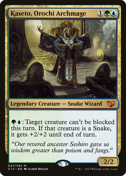 Kaseto, Orochi Archmage (C15-047) - mythic