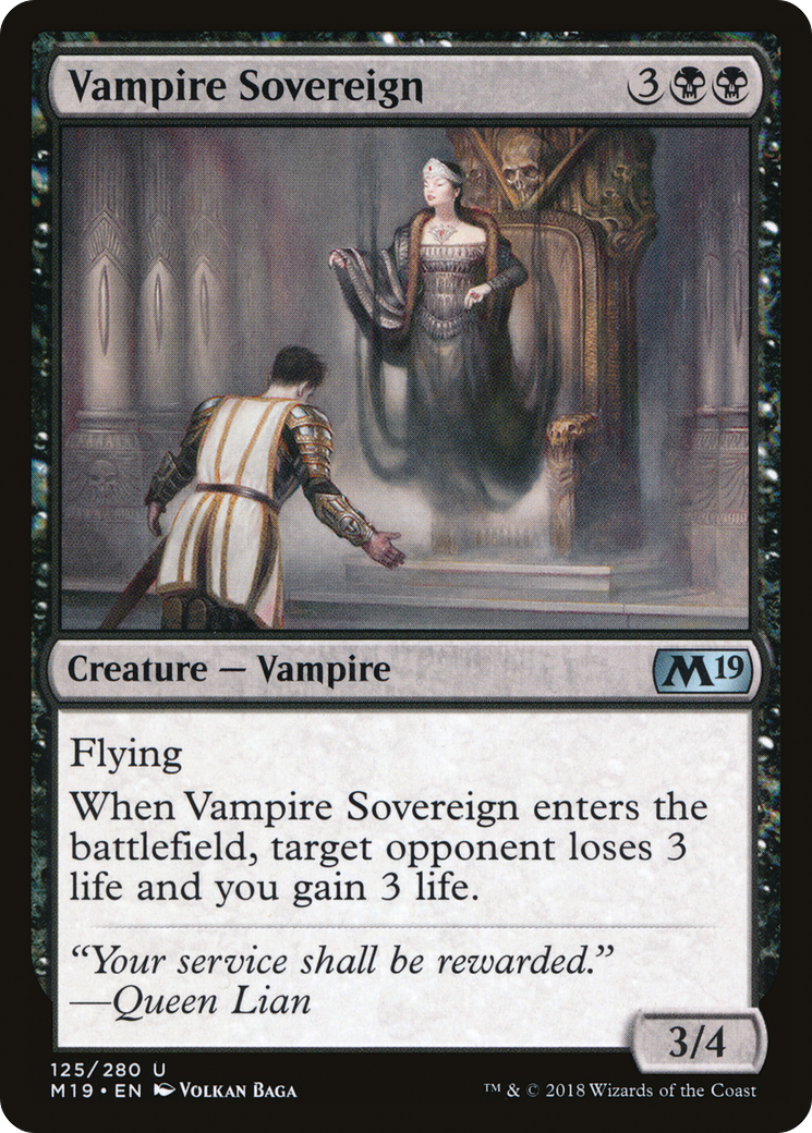 Vampire Sovereign (M19-125) - uncommon - Foil