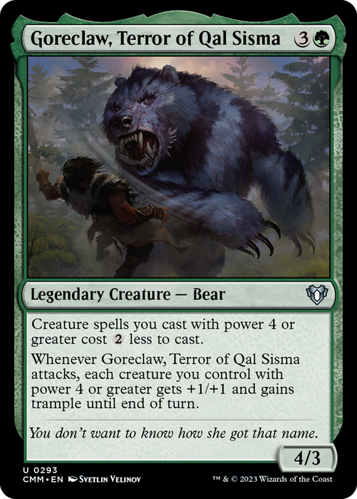 Goreclaw, Terror of Qal Sisma (CMM-293) - uncommon - Foil