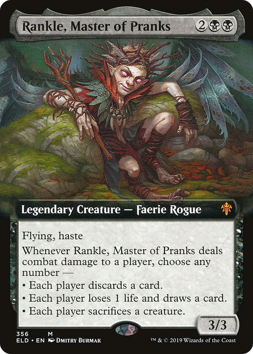 Rankle, Master of Pranks (ELD-356) - mythic: (Extended Art) - Foil