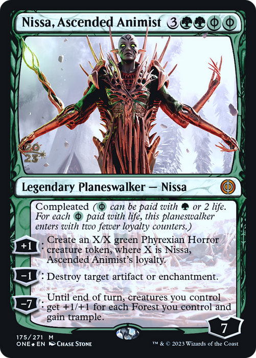 Nissa, Ascended Animist (PRE-175S) - mythic - Foil