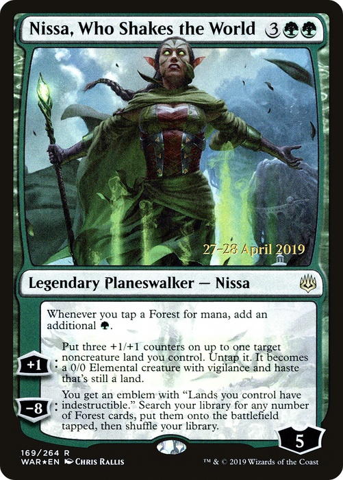 Nissa, Who Shakes the World (PRE-169S) - rare - Foil