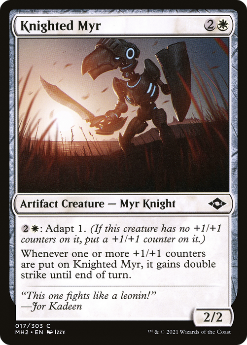 Knighted Myr (MH2-017) - common - Foil