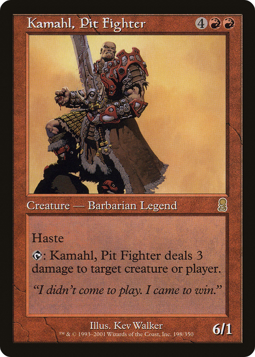 Kamahl, Pit Fighter (ODY-198) - rare