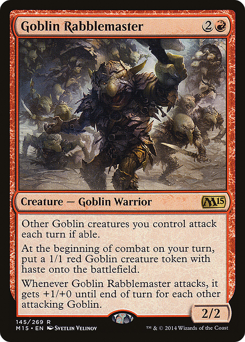 Goblin Rabblemaster (M15-145) - rare