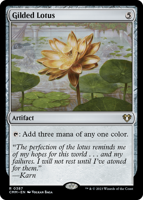 Gilded Lotus (CMM-387) - rare - Foil