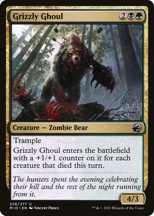 Grizzly Ghoul (MID-226) - uncommon - Foil