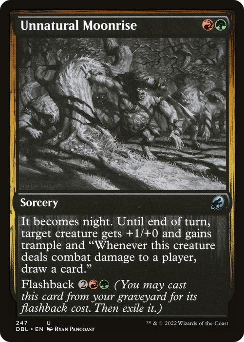 Unnatural Moonrise (DBL-247) - uncommon - Foil