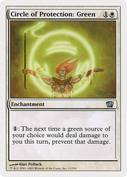 Circle of Protection: Green (8ED-012) - uncommon