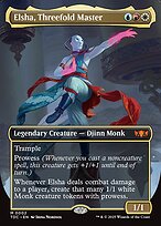 Elsha, Threefold Master (TDC-002) - mythic (Borderless)