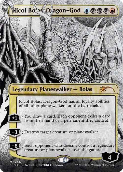 Nicol Bolas, Dragon-God (SLD-1246) - mythic (Borderless) - Foil