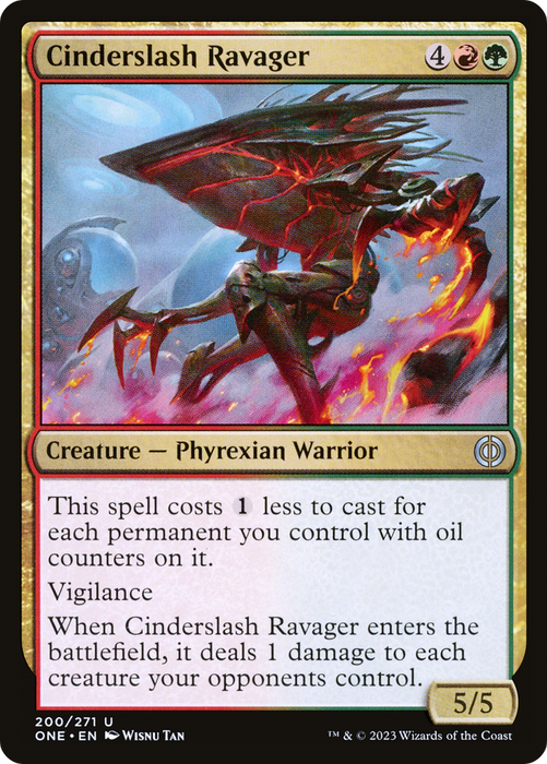 Cinderslash Ravager (ONE-200) - uncommon - Foil