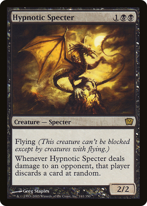 Hypnotic Specter (9ED-141★) - rare - Foil