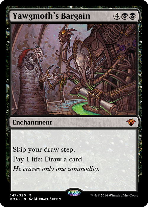 Yawgmoth's Bargain (VMA-147) - mythic - Foil