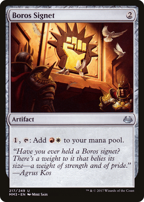 Boros Signet (MM3-217) - uncommon - Foil